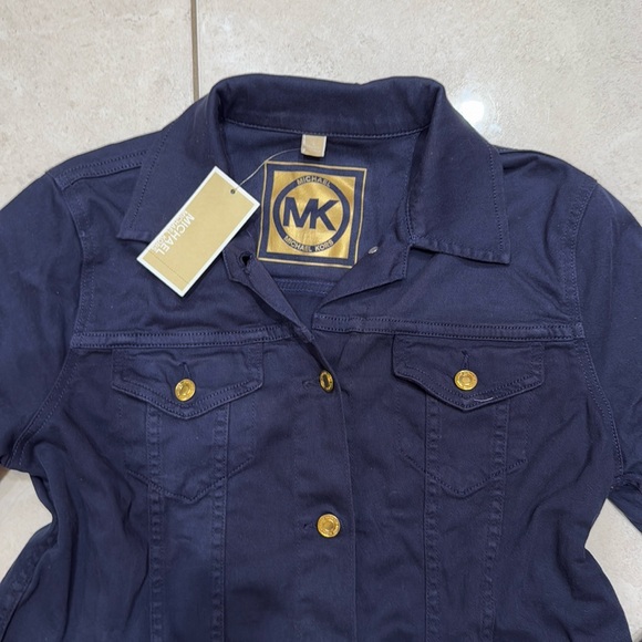 NEW Michael Kors Blue Denim Jacket - Picture 3 of 5